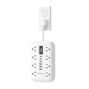 Short Extension Cord 2 Inch with 6 USB(3 USB C) 8 Outlets, Flat Power Strip 1875W, USB-C(15W), Surge Protector, Charging Station for Multiple Devices, For Home Office Dorm Kitchen Bathroom Short Extension Cord 2 Inch with 6 USB(3 USB C) 8 Outlets, Flat Power Strip 1875W, USB-C(15W), Surge Protector, Charging Station for Multiple Devices, For Home Office Dorm Kitchen Bathroom