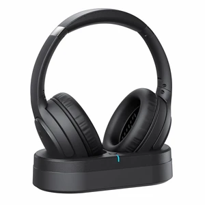 Wireless Headphones for TV Watching, TV Headphones Wireless for Seniors, Bluetooth 5.4 Headphones for TV with Versatile Transmitter Charging Dock, Instant Audio Sync for Parents & Elderly, Black Wireless Headphones for TV Watching, TV Headphones Wireless for Seniors, Bluetooth 5.4 Headphones for TV with Versatile Transmitter Charging Dock, Instant Audio Sync for Parents & Elderly, Black