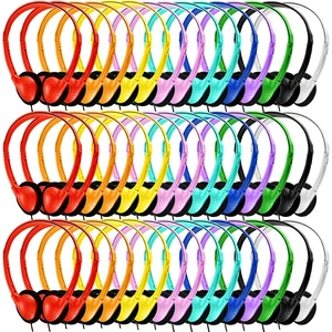 Bulk Headphones 50 Pack for Kids School Classroom,Wholesale Wired Adjustable On Ear Earphones Class Set for Students Children Toddler Teens Boys Girls and Adult (GS857, 50 Mixed) Bulk Headphones 50 Pack for Kids School Classroom,Wholesale Wired Adjustable On Ear Earphones Class Set for Students Children Toddler Teens Boys Girls and Adult (GS857, 50 Mixed)