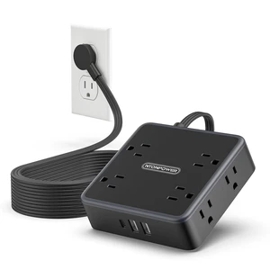Black Power Strip, 15 FT Power Strip with 8 Widely Outlets 3 USB Ports, Extension Cord with Mlutiple Outlets for Home, Office, Dresser, Dorm Room Black Power Strip, 15 FT Power Strip with 8 Widely Outlets 3 USB Ports, Extension Cord with Mlutiple Outlets for Home, Office, Dresser, Dorm Room