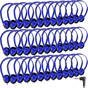 50 Pack Classroom Headphones Bulk for Kids School Class Set Headphones for Students Teens Toddler Children and Adults, Wholesale 3.5mm Pulg Wired Earphones-Upgrade (Dark Blue, 50 Pack) 50 Pack Classroom Headphones Bulk for Kids School Class Set Headphones for Students Teens Toddler Children and Adults, Wholesale 3.5mm Pulg Wired Earphones-Upgrade (Dark Blue, 50 Pack)
