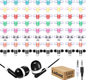 160 Pack Bulk Kids Earbuds for Classroom, Student Wired Headphones in Ear Earbuds for School Librariy, 3.5mm Multi Colored Wholesale Earphones for Chromebook Laptop PC 160 Pack Bulk Kids Earbuds for Classroom, Student Wired Headphones in Ear Earbuds for School Librariy, 3.5mm Multi Colored Wholesale Earphones for Chromebook Laptop PC