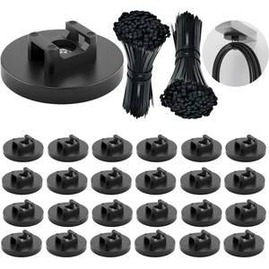 225-Pc Magnetic Cable Ties Set,Magnetic Zip Tie Mounts & Cable Ties Magnetic Wire Holder, 25 Magnetic Cable Holders & 200 Zip Ties, Magnet Cable Tie Mounts for Cables, Wires, Cords, Hoses-43 mm 225-Pc Magnetic Cable Ties Set,Magnetic Zip Tie Mounts & Cable Ties Magnetic Wire Holder, 25 Magnetic Cable Holders & 200 Zip Ties, Magnet Cable Tie Mounts for Cables, Wires, Cords, Hoses-43 mm
