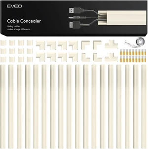 Cord Hider - 300 Cord Cover Wall Cable Hider, Cable Concealer, Wire Hiders for TV on Wall. Cable Management, Cord Hider Cable Raceway Wire Covers for Cords (Beige, Medium) Cord Hider - 300 Cord Cover Wall Cable Hider, Cable Concealer, Wire Hiders for TV on Wall. Cable Management, Cord Hider Cable Raceway Wire Covers for Cords (Beige, Medium)
