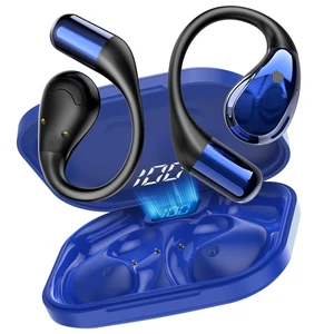 Open-Ear Headphones, Bluetooth 6.0 Wireless Earbuds Powerful Sound, 40H Open Ear Earbuds with ENC Mic, Comfortable Ear Hooks/IP7 Waterproof/Fast Charging Earphones for Workouts/Running, Blue Open-Ear Headphones, Bluetooth 6.0 Wireless Earbuds Powerful Sound, 40H Open Ear Earbuds with ENC Mic, Comfortable Ear Hooks/IP7 Waterproof/Fast Charging Earphones for Workouts/Running, Blue
