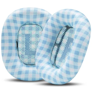 PadZ Max - Ear Cushions for AirPods Max 1 & 2 Made by Wicked Cushions Soft Fabric, Enhanced Comfort & Unique Style Blue Gingham PadZ Max - Ear Cushions for AirPods Max 1 & 2 Made by Wicked Cushions Soft Fabric, Enhanced Comfort & Unique Style Blue Gingham