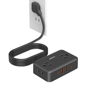 2 Prong Power Strip, 4AC&2A2C, 6 FT Two Prong Extension Cord for Old House 900 Joules, 1625W/13A, Flat Plug, 1.62in Wide Spaced, Black, 2 Prong to 3 Prong Outlet Adapter for Non-Grounded Outlet 2 Prong Power Strip, 4AC&2A2C, 6 FT Two Prong Extension Cord for Old House 900 Joules, 1625W/13A, Flat Plug, 1.62in Wide Spaced, Black, 2 Prong to 3 Prong Outlet Adapter for Non-Grounded Outlet