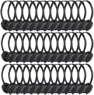 Bulk Headphones for Classroom 50 Pack, Wholesale Wired School Headphones for Kids Students ChildrenPU102,50 Black Bulk Headphones for Classroom 50 Pack, Wholesale Wired School Headphones for Kids Students ChildrenPU102,50 Black