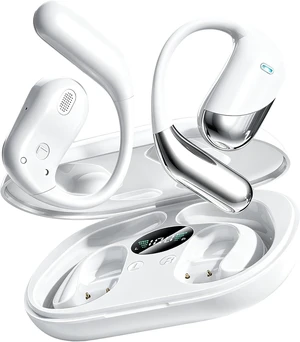 Open Ear Earbuds, Over Ear Conduction Translation AI Headphone Bluetooth Headphones with LED Charging Case Open Ear Earbuds, Over Ear Conduction Translation AI Headphone Bluetooth Headphones with LED Charging Case