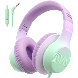 K3 Kids Headphones, Wired Kids Headphones with Mic for School/Travel Built-in Mic, 85/94dB Volume Limit, HD Stereo Sound, 3.5mm Jack, Foldable Wired Headphones for Boys/Girls/Tablet/iPad, Purple K3 Kids Headphones, Wired Kids Headphones with Mic for School/Travel Built-in Mic, 85/94dB Volume Limit, HD Stereo Sound, 3.5mm Jack, Foldable Wired Headphones for Boys/Girls/Tablet/iPad, Purple