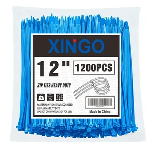 12 Inch Blue Zip Ties 1200 PCS, 75 LBS Ultra Strong Tensile Strength, UV Resistant Cable Ties, Self-locking Plastic Ties for Indoor and Outdoor Use 12 Inch Blue Zip Ties 1200 PCS, 75 LBS Ultra Strong Tensile Strength, UV Resistant Cable Ties, Self-locking Plastic Ties for Indoor and Outdoor Use