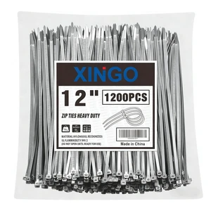 12 Inch Silver Zip Ties 1200PCS, 75 LBS Ultra Strong Tensile Strength, UV Resistant Cable Ties, Self-locking Plastic Ties for Indoor and Outdoor Use 12 Inch Silver Zip Ties 1200PCS, 75 LBS Ultra Strong Tensile Strength, UV Resistant Cable Ties, Self-locking Plastic Ties for Indoor and Outdoor Use