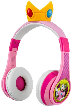 Princess Peach Bluetooth Headphones for Kids Wireless Headphones for School Princess Peach Bluetooth Headphones for Kids Wireless Headphones for School