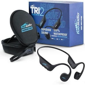 TRI 2 Multi-Sport Waterproof Headphones with Charging Case - Bone Conduction Open Ear Underwater Headphones for Running, Cycling, and Swimming - Bluetooth and Built-in MP3 Player (Black) TRI 2 Multi-Sport Waterproof Headphones with Charging Case - Bone Conduction Open Ear Underwater Headphones for Running, Cycling, and Swimming - Bluetooth and Built-in MP3 Player (Black)