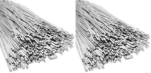 500 Pcs Stainless Steel Zip Ties 304 Metal Cable,11.8 Inch (Pack of 2) 500 Pcs Stainless Steel Zip Ties 304 Metal Cable,11.8 Inch (Pack of 2)