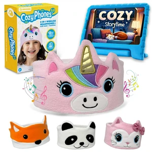 Toddler Headphones Wireless, Kids Bluetooth Earphones, Safe Volume - Wired School Headphones for Kids with 3.5 MM Jack and Travel Bag - Toddler Airplane Accessories for Boys & Girls - Pink Unicorn Toddler Headphones Wireless, Kids Bluetooth Earphones, Safe Volume - Wired School Headphones for Kids with 3.5 MM Jack and Travel Bag - Toddler Airplane Accessories for Boys & Girls - Pink Unicorn