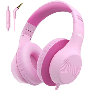 K3 Kids Headphones, Over Ear Headphones with Microphones, 85/94dB Safe Volume Limit, HD Stereo Sound, 3.5mm Jack, Foldable Wired Headphones for School/Travel/Boys/Girls/Tablet/iPad, Pink K3 Kids Headphones, Over Ear Headphones with Microphones, 85/94dB Safe Volume Limit, HD Stereo Sound, 3.5mm Jack, Foldable Wired Headphones for School/Travel/Boys/Girls/Tablet/iPad, Pink