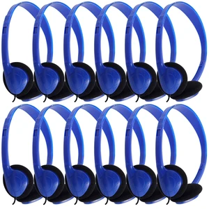 Kids Headphones Bulk 12 Pack for School Classroom Student Children Toddler Boys Girls Teen and Adults, Wholesale Wired Computer Earphones Class Set for Library Museums Airplane (HY857,12 Blue) Kids Headphones Bulk 12 Pack for School Classroom Student Children Toddler Boys Girls Teen and Adults, Wholesale Wired Computer Earphones Class Set for Library Museums Airplane (HY857,12 Blue)