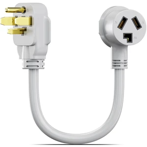 1.5 FT 3 Prong to 4 Prong Dryer Adapter, NEMA 14-30P Male to 10-30R Female Dryer Plug Adapter, 30 Amp 250V Outlet Converter Cord for Connecting Older one to 4-Prong Outlets 1.5 FT 3 Prong to 4 Prong Dryer Adapter, NEMA 14-30P Male to 10-30R Female Dryer Plug Adapter, 30 Amp 250V Outlet Converter Cord for Connecting Older one to 4-Prong Outlets