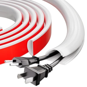118" Silicone Cord Hider for Wall Mount TV,Large Self-Adhesive Cable Hider for 2-3 Cords,Cable Management Under Desk,Cord Organizer,Cable Raceway Home & Office Trim,Cord Concealer Channel,White 118" Silicone Cord Hider for Wall Mount TV,Large Self-Adhesive Cable Hider for 2-3 Cords,Cable Management Under Desk,Cord Organizer,Cable Raceway Home & Office Trim,Cord Concealer Channel,White
