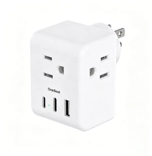 Travel Cruise Ship Essentials, Mini Multi Plug Wall Outlet Extender,White 3 Outlets 3 USB Ports (2 USB-C), Small Power Strip Non Surge Protector for Cruise Travel, Cruise Outlet Splitter Plug Adapter Travel Cruise Ship Essentials, Mini Multi Plug Wall Outlet Extender,White 3 Outlets 3 USB Ports (2 USB-C), Small Power Strip Non Surge Protector for Cruise Travel, Cruise Outlet Splitter Plug Adapter