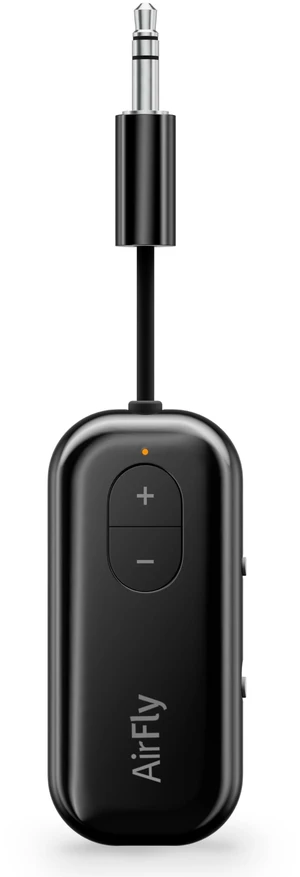 AirFly SE, Bluetooth Wireless Audio Transmitter Adapter, Black Bluetooth Adapter for AirPods/Headphones, 20+ Hr Battery, Works with 3.5mm aux Jacks on Airplanes, TVs, Gym Equipment, Travel AirFly SE, Bluetooth Wireless Audio Transmitter Adapter, Black Bluetooth Adapter for AirPods/Headphones, 20+ Hr Battery, Works with 3.5mm aux Jacks on Airplanes, TVs, Gym Equipment, Travel