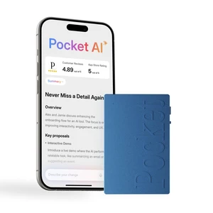 AI Voice Recorder, Auto Transcription, AI Note Taker, Sierra Blue Recording Device, Action Items, Mind Maps, Ask, 4-Day Battery, MagSafe, iOS & Android AI Voice Recorder, Auto Transcription, AI Note Taker, Sierra Blue Recording Device, Action Items, Mind Maps, Ask, 4-Day Battery, MagSafe, iOS & Android