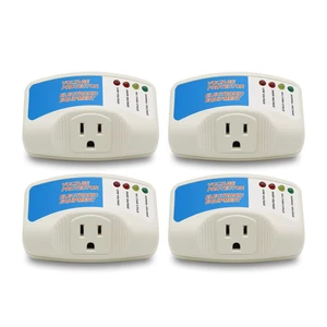 Surge Protector Home Appliance,Single Outlet Power Voltage Protector,Voltage Brownout Outlet Surge Refrigerator 1440 Watts,Voltage Brownout Plug Outlet, 1875W, 120V, 15A(4 Pack) Surge Protector Home Appliance,Single Outlet Power Voltage Protector,Voltage Brownout Outlet Surge Refrigerator 1440 Watts,Voltage Brownout Plug Outlet, 1875W, 120V, 15A(4 Pack)