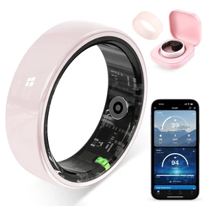 Smart Ring for Women, Health Tracker & 5ATM, R02.(Pink Ceramic,9#) Smart Ring for Women, Health Tracker & 5ATM, R02.(Pink Ceramic,9#)