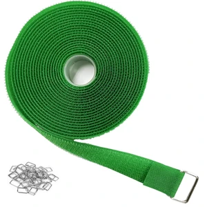 1"x16ft Hook and Loop Straps with 25 Metal Buckles, Adjustable Fastening Cable Straps, Cut-to-Length Cinch Strap, Reusable Nylon Securing Cord Ties for Organizer or Storage, 1 inch Wide,Green 1"x16ft Hook and Loop Straps with 25 Metal Buckles, Adjustable Fastening Cable Straps, Cut-to-Length Cinch Strap, Reusable Nylon Securing Cord Ties for Organizer or Storage, 1 inch Wide,Green
