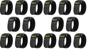 Elastic Cinch Straps with Anti-Slip Strips, 12" x 2"(16 Pack) Heavy Duty Multipurpose Hook and Loop Straps for Extension Cords, Cables, Ropes, Hoses, Bike, Pant Garters Elastic Cinch Straps with Anti-Slip Strips, 12" x 2"(16 Pack) Heavy Duty Multipurpose Hook and Loop Straps for Extension Cords, Cables, Ropes, Hoses, Bike, Pant Garters