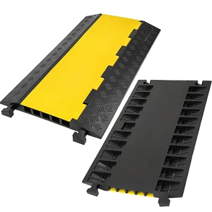 5 Channel Cable Protectors Ramp, 2Pack Cable Ramps,18000lbs Capacity Heavy Duty Rubber Driveway Traffic Speed Bumps Hose Cord Cable Protector Ramp for Wire/Hose/Pipe Hider 5 Channel Cable Protectors Ramp, 2Pack Cable Ramps,18000lbs Capacity Heavy Duty Rubber Driveway Traffic Speed Bumps Hose Cord Cable Protector Ramp for Wire/Hose/Pipe Hider