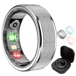 R10 Smart Ring, Sleep Health & Skin Temperature & 5ATM(Silver, 10) Smart Health Ring for Women, Protective Case, No Subscription Fee, Heart Rate Monitoring, Fitness Tracker R10 Smart Ring, Sleep Health & Skin Temperature & 5ATM(Silver, 10) Smart Health Ring for Women, Protective Case, No Subscription Fee, Heart Rate Monitoring, Fitness Tracker