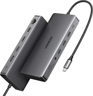 UGREEN Revodok Pro 313 Laptop Docking Station 13 in 1 4K Triple Display USB C Dock Dual HDMI, DP, 10Gbps Data Port 100W PD Gigabit Ethernet, SD/TF Card Reader Compatible for Thinkpad, Zenbook and more UGREEN Revodok Pro 313 Laptop Docking Station 13 in 1 4K Triple Display USB C Dock Dual HDMI, DP, 10Gbps Data Port 100W PD Gigabit Ethernet, SD/TF Card Reader Compatible for Thinkpad, Zenbook and more