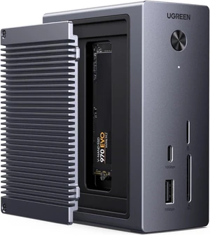 UGREEN Revodok NVMe Docking Station 10-in-1 USB-C Hub 4K@60Hz HDMI, M.2 NVMe SSD Enclosure, 10Gbps USB-C/A, 100W PD Charging, Gigabit Ethernet, SD/TF for MacBook M5, Mac mini M4, Windows Laptop UGREEN Revodok NVMe Docking Station 10-in-1 USB-C Hub 4K@60Hz HDMI, M.2 NVMe SSD Enclosure, 10Gbps USB-C/A, 100W PD Charging, Gigabit Ethernet, SD/TF for MacBook M5, Mac mini M4, Windows Laptop
