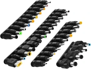 38 PCS Universal Laptop DC Power Adapter Tips 5.5 mm x 2.1 mm DC AC Power Adapter Kits Connector for Thinkpad Power Supply Plug Jack Sets 38 PCS Universal Laptop DC Power Adapter Tips 5.5 mm x 2.1 mm DC AC Power Adapter Kits Connector for Thinkpad Power Supply Plug Jack Sets
