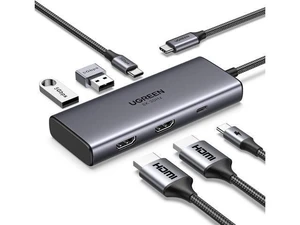 UGREEN Revodok 206 Docking Station Dual Monitor 6 in 1 USB C Dock Dual HDMI 4K@60Hz Single 8K@30Hz 100W PD 5Gbps USB C and USB A Data Ports USB C Hub for XPS, ThinkPad and More UGREEN Revodok 206 Docking Station Dual Monitor 6 in 1 USB C Dock Dual HDMI 4K@60Hz Single 8K@30Hz 100W PD 5Gbps USB C and USB A Data Ports USB C Hub for XPS, ThinkPad and More
