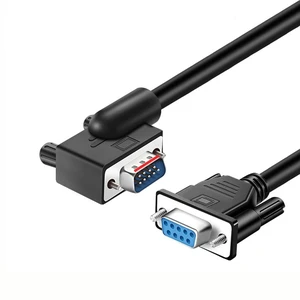 Pidwaok DB9 Serial RS232 Cable 10ft, 9-Pin Left Angled to Straight Connector for COM Port, Modem, PC (Male Angle to Female Straight, Small Side Up) Pidwaok DB9 Serial RS232 Cable 10ft, 9-Pin Left Angled to Straight Connector for COM Port, Modem, PC (Male Angle to Female Straight, Small Side Up)