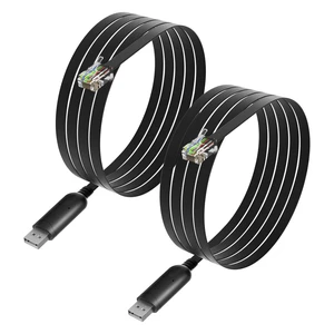 6.5ft USB to RJ12 Cable 6P4C RS232 Serial Cable with FTDI-FT232 Chip Adapter Cord for APC PDU UPS 940-0144 940-0144A (2) 6.5ft USB to RJ12 Cable 6P4C RS232 Serial Cable with FTDI-FT232 Chip Adapter Cord for APC PDU UPS 940-0144 940-0144A (2)