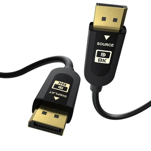 Certified Fiber Optic DisplayPort 2.1 Cable DP2.1 Cable 80Gbps Video Display Port Cord Supports 16K@60Hz 10K@60Hz 8K@60Hz 4K@165Hz HDR HDCP 2.2 3D ARC (9.84FT/3M) Certified Fiber Optic DisplayPort 2.1 Cable DP2.1 Cable 80Gbps Video Display Port Cord Supports 16K@60Hz 10K@60Hz 8K@60Hz 4K@165Hz HDR HDCP 2.2 3D ARC (9.84FT/3M)