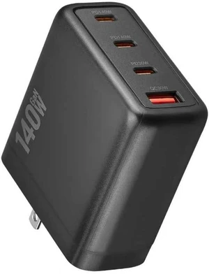 140W USB C Charger 4-Port Foldable Compact Fast Laptop Charger Power Adapter Advanced GaN Wall Charger Compatible for MacBook Pro/Air iPad Pro iPhone 16 Pro Galaxy S25/S24 Steam Deck and More 140W USB C Charger 4-Port Foldable Compact Fast Laptop Charger Power Adapter Advanced GaN Wall Charger Compatible for MacBook Pro/Air iPad Pro iPhone 16 Pro Galaxy S25/S24 Steam Deck and More