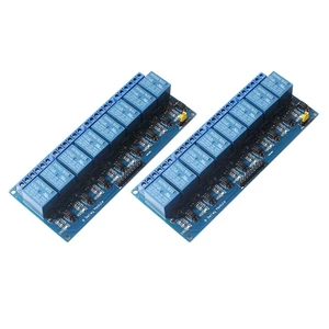 DEVMO 8 Channel DC 5V Relay Module Board, (2PACK) Electrical Equipments 8-Ch Optocoupler Compatible with PIC AVR DSP ARM MCU PLC Smart Home Control Switch DEVMO 8 Channel DC 5V Relay Module Board, (2PACK) Electrical Equipments 8-Ch Optocoupler Compatible with PIC AVR DSP ARM MCU PLC Smart Home Control Switch