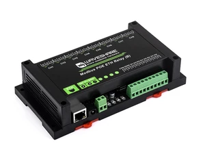8-CH Relay Module via Ethernet with Digital Input, Adopt Modbus RTU/Modbus TCP Protocol, Supports PoE Power Supply/DC Power Port/Screw Terminal/DC 7~36V Wide Range Power Input 8-CH Relay Module via Ethernet with Digital Input, Adopt Modbus RTU/Modbus TCP Protocol, Supports PoE Power Supply/DC Power Port/Screw Terminal/DC 7~36V Wide Range Power Input