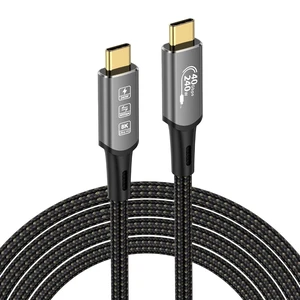 CABLEDECONN USB4 Thunderbolt 4 Extension Cable 240W 8K USB C 2M 6.6ft Cable M/M Fast Charge 40Gbps Ultra HD Data Transmission Cable 8K@60Hz 4K@144Hz Video Cable Compatible with MacBook M1 M2 M3 CABLEDECONN USB4 Thunderbolt 4 Extension Cable 240W 8K USB C 2M 6.6ft Cable M/M Fast Charge 40Gbps Ultra HD Data Transmission Cable 8K@60Hz 4K@144Hz Video Cable Compatible with MacBook M1 M2 M3