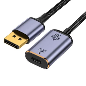 chenyang USB C to Displayport Cable,USB Type C Female Input to Displayport 1.4 Male Output HDTV Cable 8K@60hz 4K@120hz for Tablet Phone Laptop chenyang USB C to Displayport Cable,USB Type C Female Input to Displayport 1.4 Male Output HDTV Cable 8K@60hz 4K@120hz for Tablet Phone Laptop
