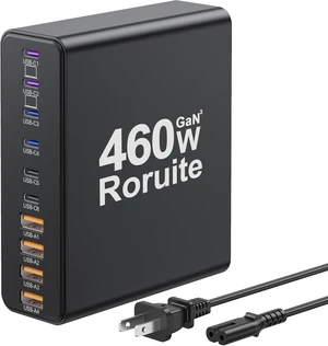 460W USB C Charger Block 10-Port Charging Station GaN Fast Charger Block Type C & USB A Wall Charger Dual 65W Laptop Multiport for iPhone iPad MacBook Pro/Air Galaxy Android(Black) 460W USB C Charger Block 10-Port Charging Station GaN Fast Charger Block Type C & USB A Wall Charger Dual 65W Laptop Multiport for iPhone iPad MacBook Pro/Air Galaxy Android(Black)
