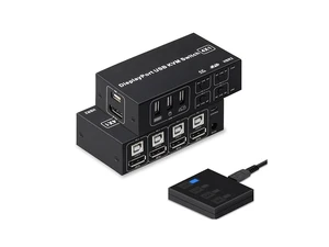 4 Ports Displayport KVM Switch 4K 60Hz 4 In 1 Out USB DP KVM Switch Box DP USB KVM Share Monitor Mouse Keyboard Printer Switcher eokCXOY 4 Ports Displayport KVM Switch 4K 60Hz 4 In 1 Out USB DP KVM Switch Box DP USB KVM Share Monitor Mouse Keyboard Printer Switcher eokCXOY