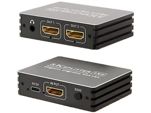 HDMI 2.1 1 in 2 Out Splitter 8K@60Hz 4K@120Hz 48Gbps Mirror Dual Monitor Splitter with 3.5mm Audio Extractor EDID HDCP2.3 Dolby Vision HDR10+ 3D for PS5 SkyQ Xbox NVIDIA AMD Switch HDMI 2.1 1 in 2 Out Splitter 8K@60Hz 4K@120Hz 48Gbps Mirror Dual Monitor Splitter with 3.5mm Audio Extractor EDID HDCP2.3 Dolby Vision HDR10+ 3D for PS5 SkyQ Xbox NVIDIA AMD Switch