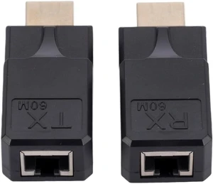 60M RJ45 to HDMI-Compatible Adapter with USB Power Cable 1080P HDMI-Compatible Extender Plug and Play Over Cat5e Cat6 60M RJ45 to HDMI-Compatible Adapter with USB Power Cable 1080P HDMI-Compatible Extender Plug and Play Over Cat5e Cat6