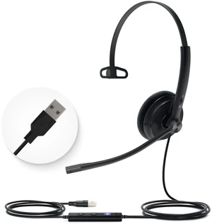Yealink UH34 USB Headset with Noise Cancelling Mic, Work Headset for PC, Teams Certified Headphones for VoIP Phone Softphone, in Line Control Yealink UH34 USB Headset with Noise Cancelling Mic, Work Headset for PC, Teams Certified Headphones for VoIP Phone Softphone, in Line Control